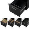Songmics Office Chest of skuffer, kommode, Lockable File Cabinet, sort - Billede 6