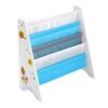 Songmics Kids 'Bogreol, Book Storage Shelf Organizer, med Anti-Tip Kit, til børneværelse, legerum, dagpleje, skole, 62,5 x 28 x 60 cm, rumbesparende design, White GKR72WT