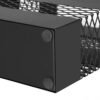 Songmics Metal Paraply Stand, Rectangular Paraply Holder Rack, med aftagelig drypbakke, gitterudskæringer, sort uluc02bk - Billede 7