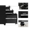 Songmics Office Chest of skuffer, kommode, Lockable File Cabinet, sort - Billede 7