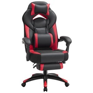 Songmics Executive Office Chair, Ergonomic, Black, Red OBG77BR