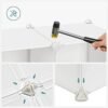 Songmics Cube Shelf Multi-Purpose Cabinet, Garderobe Sko Rack Plastik, Hvid - Billede 5