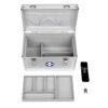 Songmics First Aid Case Medicine Storage Pill Box Drug Medicine med bærehåndtag Bærestrop Aluminiumsstænger Abs Silvery JBC362S - Billede 2