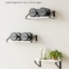 Vasagle LWS033B14 Industriel design flydende hylder Sæt med 3 vægmonterede robuste displayhylder til stue badeværelse køkken - Billede 6