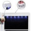 Songmics JBC61W smykkeskab med hjul og LED -belysning, låsbar, hvid - Billede 5
