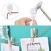 Metal mesh vægdekoration med clips og snor til DIY vægkunst.