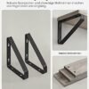 Vasagle Industrial Design Flydende hylder Sæt med 3 vægmonterede, Grå sort - Billede 3