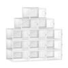 Songmics Shoe Boxes, Pack med 12 skoopbevaringsarrangører, White LSP106W12