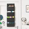 Songmics Over-door Storage, Wall Hanging Opbevarings organisator, 33,5 x 12 x 100 cm, sort - Billede 2