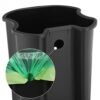 Songmics Rubbish Bin, 5 L Badeværelsesbakke, stålpedalbakke, med indre spand, blødt tæt låg og håndtag til badeværelse, toilet, grå og sort LTB14GS - Billede 7