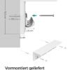 Vægmonteret frakkeholder med 4 metal kroge til soveværelse, badeværelse eller køkken.