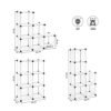 Songmics hyldeenhed til badeværelse 96 x 96 x 31,5 cm - Billede 7