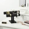 Songmics Jewellery Stand Watch Stand Bracelet Stand Faux Leather Black JDS102 - Billede 2