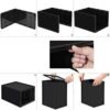 Songmics Shoe Box, Stackable Shoe Organizer, plastskoopbevaring med klar dør, let at samle, sæt på 6, 28 x 36 x 22 cm, størrelser op til Storbritannien 11, sort LSP06BK - Billede 7