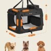Feandrea Hund Carrier, Folding Fabric Pet Carrier, 50 x 35 x 35 cm, sort - Billede 3