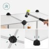 Songmics hyldeenhed til badeværelse 96 x 96 x 31,5 cm - Billede 6