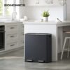 Songmics Double Rubbish Bin, 2 X 30 L Dual Compartment - Billede 2