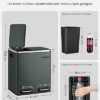 Songmics Kitchen Bin, 2 x 15 l Stål affaldsbakke, blød lukning, lugtforsegling, antracitgrå - Billede 6