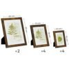 Songmics sæt med 10 billedrammer, to 20 x 25 cm (8 x 10 tommer), fire 13 x 18 cm (5 x 7 tommer), fire 10 x 15 cm (4 x 6 tommer), plastfront, MDF, rustik brun RPF310X01 - Billede 4