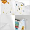 Songmics Kids 'Bogreol, Book Storage Shelf Organizer, med Anti-Tip Kit, til børneværelse, legerum, dagpleje, skole, 62,5 x 28 x 60 cm, rumbesparende design, White GKR72WT - Billede 6