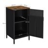 Songmics Storage Cabinet, Floor Cabinet med dør, skænk med justerbar hylde, stålramme, rumbesparende, industriel stil, rustik brun og sort LSC101B01 - Billede 5
