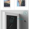 Songmics billedrammer sæt med 3 collage fotorammer til 5 "x7" (13x18 cm) fotos, MDF, glasfront hvid RPF33WT - Billede 3