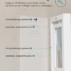 Songmics RPF258W01 Sæt med 2 roterende fotorammer til 5 x 7 tommer fotos med 2 glaspaneler til stående eller hængende MDF White - Billede 6