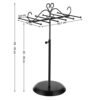 Songmics Jewellery Display Stand Holder, Metal Jewellery Rack Tree, til halskæder, chokere, armbånd, øreringe, god gaveide, sort JJS04BK - Billede 5