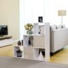 Vasagle Stair Shelf Bogreol Trin Hylde med 6 terderstige Hyldestue Divider Cube Hylde Fritstående kontor Stue Soveværelse Hvid LBC63WT - Billede 3