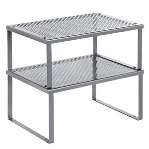 Krydderihylde i sølv med 2 lag, metal, moderne design.