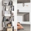 Vasagle-boghylder, 6-lags bogreol, Room Divider, Cube Display-hylde, fritstående opbevaringshylde, moderne stil, til stue, soveværelse, kontor, greige LBC061M01 - Billede 6