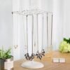 Songmics Jewellery Display Stand Holder, Metal Jewellery Rack Tree, til halskæder, chokere, armbånd, øreringe, gave til piger kvinder, hvid JJS04WT - Billede 2