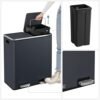 Songmics Double Rubbish Bin, 2 X 30 L Dual Compartment - Billede 4