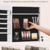 Songmics Jewelery Cabinet Armoire, låsbar vægmonteret opbevarings arrangørenhed, hvid - Billede 4