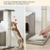 Feandrea PCT070G01 CAT Scratching Post 86 cm Medium størrelse katte ridsende stolpe med 3 liggende områder og hule, kattetræ lavet af MDF med træfiner, sisal bagagerum, vaskbare plyshynder, grå hvid - Billede 5
