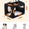 B00ti0v2xc Hundeboks til Bil, Hundetransportboks, Foldbar Katteboks, Oxford Stof, Xxl, 91 X 63 X 63 Cm, Sort , 4700 G - Billede 3