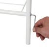 Songmics Nyt tøjfrakke rack tøj jernbanehænger 173 x 90 x 44,5 cm creme HSR01W - Billede 7