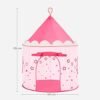 Songmics Princess Castle Play Telt til piger småbørn, indendørs og udendørs playhouse, bærbar pop up play teepee, gave til børn, lyserød LPT01PK - Billede 7