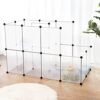 Songmics Guinea Pig Playpen, DIY Plastic Modular hegn, White LPC03W - Billede 2