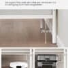 Hvid metal dobbeltseng ramme til 140x190 cm madras, let at samle.