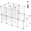 Songmics Guinea Pig Playpen, DIY Plastic Modular hegn, White LPC03W