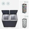 Songmics Double Rubbish Bin, 2 X 30 L Dual Compartment - Billede 3