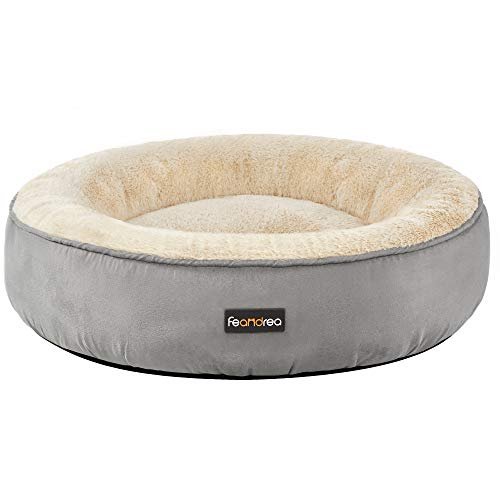 Hundeseng, Donut Katteseng, Rund, 60 Cm Dia., Lysegrå 1 hundeseng