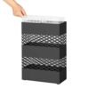 Songmics Metal Paraply Stand, Rectangular Paraply Holder Rack, med aftagelig drypbakke, gitterudskæringer, sort uluc02bk - Billede 6