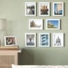 Songmics billedrammer sæt med 3 collage fotorammer til 5 "x7" (13x18 cm) fotos, MDF, glasfront hvid RPF33WT - Billede 2
