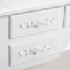 Væghængt Luksus 3-spejlet Toiletbord Sæt med Skammel, 7 Skuffer med 2 Skillevægge Toiletbord - Billede 3