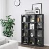 Songmics Cube-opbevaring, 12-kubens bogreol, DIY-skabsarrangør, 105 x 30 x 140 cm, sort - Billede 2