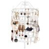 Songmics Jewellery Holder Jewellery Stand Metal Earring Halskæde armbånd Holder White JDS055 - Billede 3