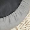 Hundeseng, Donut Katteseng, Rund, 60 Cm Dia., Lysegrå - Billede 5