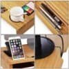 Songmics Bambus Monitor Stand Riser, Desktop Organizer til bærbar computer, mobiltelefon, tv, printer LLD201, naturlig, 60 x 30,2 x 8,5 cm - Billede 7